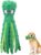 SHOKAN Squeaky Dog Toys, No Stuffing Green Octopus Dog Toy with Crinkle Paper, Durable Dog Chew Toys for Puppy Small and Medium Dogs, Plush Interactive Dog Toys for Teeth Clean