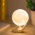 Mydethun Moon Lamp – Home Décor, Mood Lighting with Brightness Control, LED Night Light, Bedroom, Sleep Training Meditation,Birthday Gifts for Kids Women, Ceramic Hand Base, 3.5″, White & Yellow