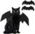 2Pcs Halloween Cat Costume, Pet Cat Bat Wings Adjustable Kitten Puppy Halloween Costume Accessory Pet Cosplay, Halloween Cat Costumes Cat Outfits for Cat Dogs Halloween Clothes Dress up Your Cat