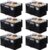 BlissTotes Moving Bags, Heavy Duty Moving Boxes with Zippers Top and Sturdy Handles, Storage Bags for Space Saving and Packing, Collapsible Moving Supplies, Storage Totes (93L, 6-Pack, Black)